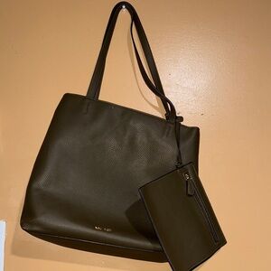 Nine West Olive Green Tote with Pouch